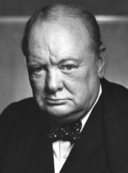 Winston Churchill PM of Britain in 1953